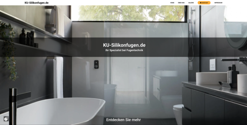 KU Silikonfugen website screenshot